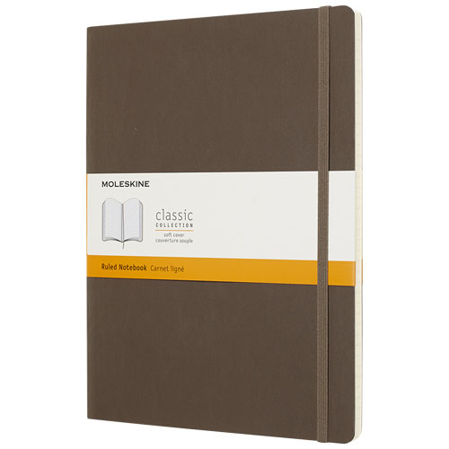 Moleskine Classic Xl Soft Cover Notebook - Ruled - Earth Brown