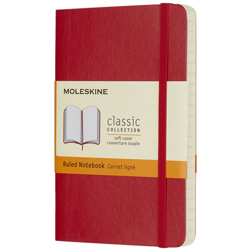 Moleskine Classic Pk Soft Cover Notebook - Ruled - Scarlet Red