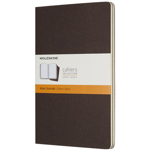 Moleskine Cahier Journal L - Ruled - Coffee Brown