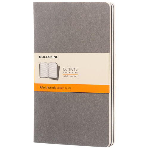 Moleskine Cahier Journal L - Ruled - Pebble Grey