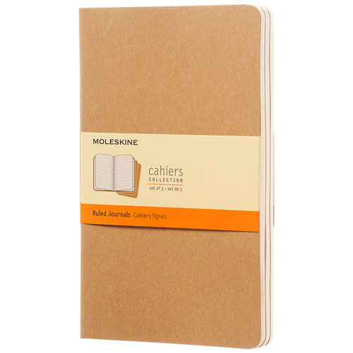 Moleskine Cahier Journal L - Ruled - Kraft Brown