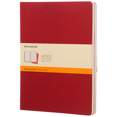Moleskine Cahier Journal Xl - Ruled - Cranberry Red