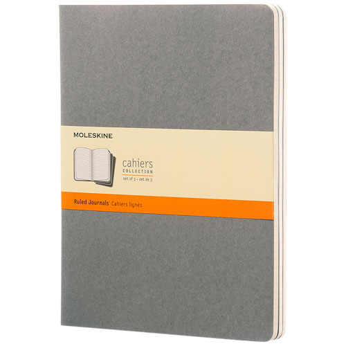Moleskine Cahier Journal Xl - Ruled - Pebble Grey