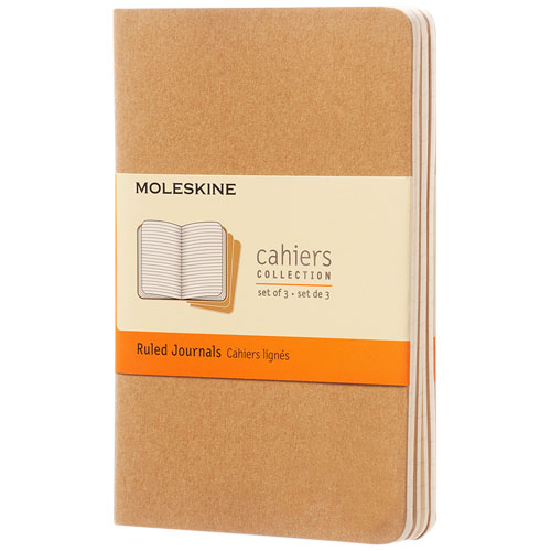 Moleskine Cahier Journal Pk - Ruled - Kraft Brown