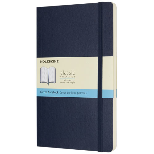 Moleskine Classic L Soft Cover Notebook - Dotted - Sapphire Blue