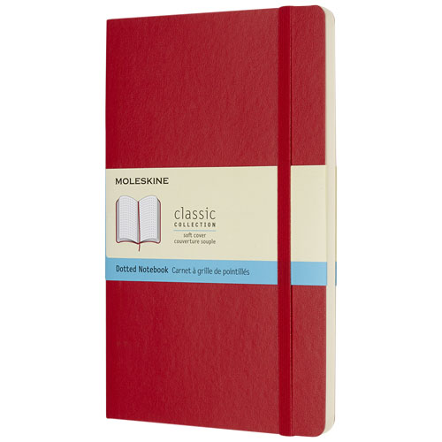 Moleskine Classic L Soft Cover Notebook - Dotted - Scarlet Red