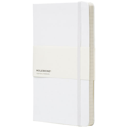 Moleskine Classic L Hard Cover Notebook - Squared - White