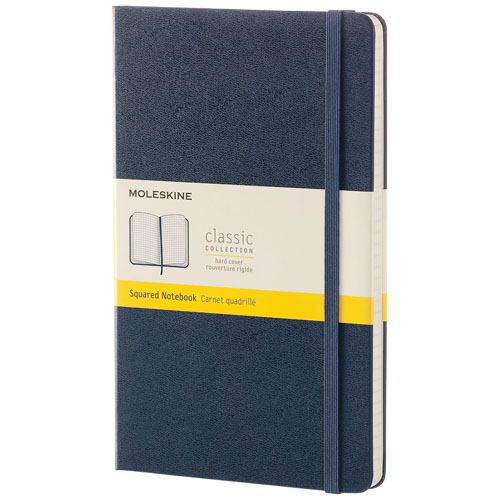 Moleskine Classic L Hard Cover Notebook - Squared - Sapphire Blue