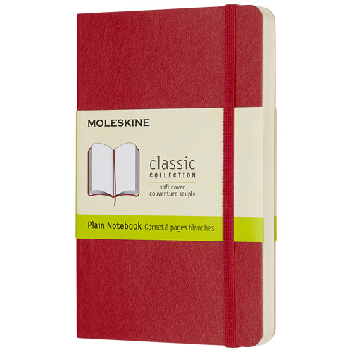 Moleskine Classic Pk Soft Cover Notebook - Plain - Scarlet Red