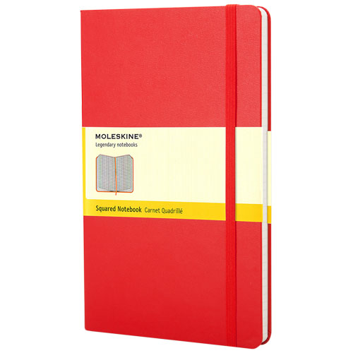 Moleskine Classic Pk Hard Cover Notebook - Squared - Scarlet Red