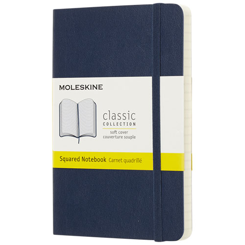 Moleskine Classic Pk Soft Cover Notebook - Squared - Sapphire Blue