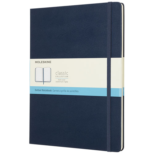 Moleskine Classic Xl Hard Cover Notebook - Dotted - Sapphire Blue