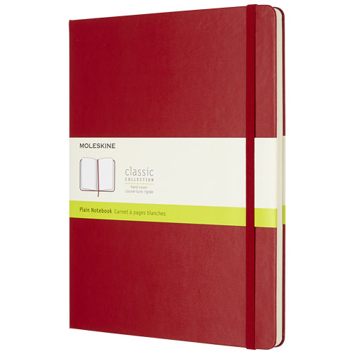Moleskine Classic Xl Hard Cover Notebook - Plain - Scarlet Red