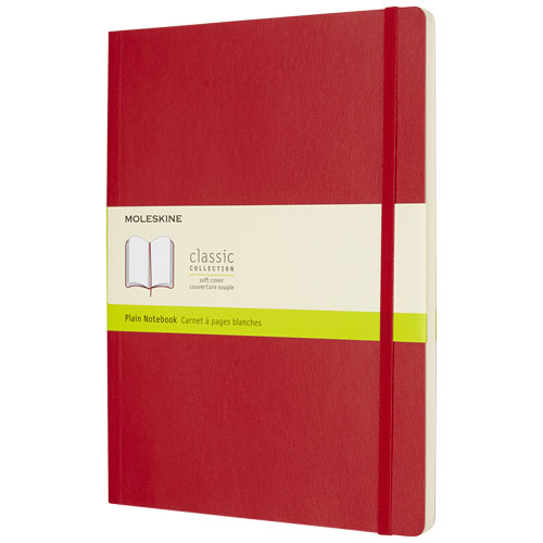 Moleskine Classic Xl Soft Cover Notebook - Plain - Scarlet Red