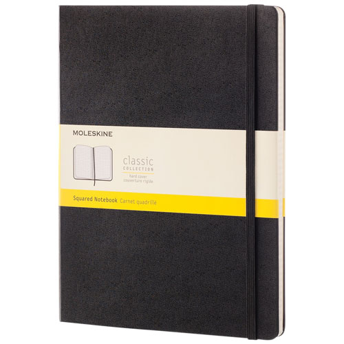 Moleskine Classic Xl Hard Cover Notebook - Squared - Black