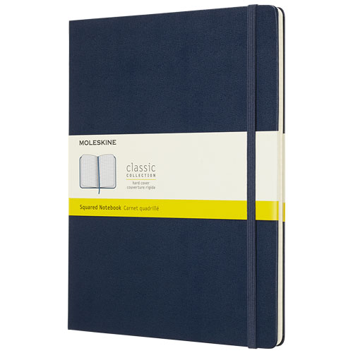 Moleskine Classic Xl Hard Cover Notebook - Squared - Sapphire Blue
