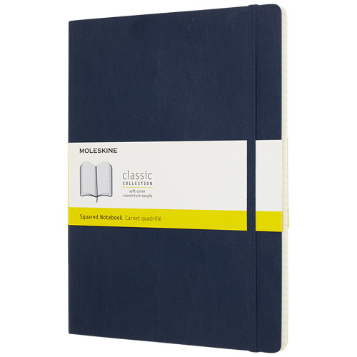 Moleskine Classic Xl Soft Cover Notebook - Squared - Sapphire Blue