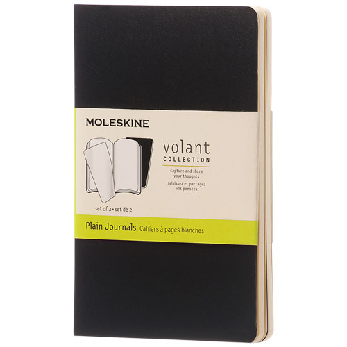 Moleskine Volant Journal Pk - Plain - Black