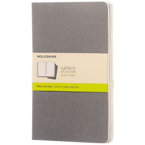 Moleskine Cahier Journal L - Plain - Pebble Grey