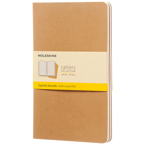 Moleskine Cahier Journal L - Squared - Kraft Brown