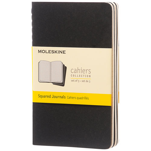 Moleskine Cahier Journal Pk - Squared - Black