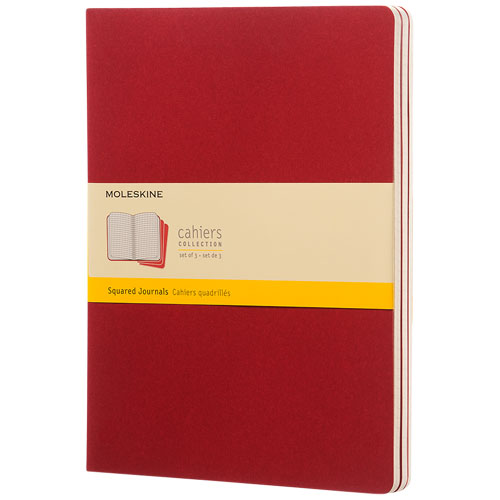 Moleskine Cahier Journal Xl - Squared - Cranberry Red