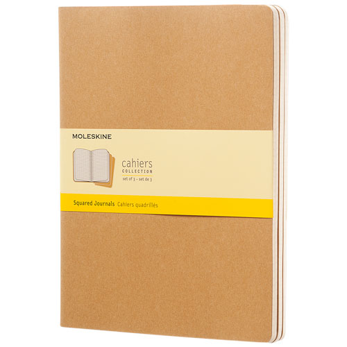 Moleskine Cahier Journal Xl - Squared - Kraft Brown
