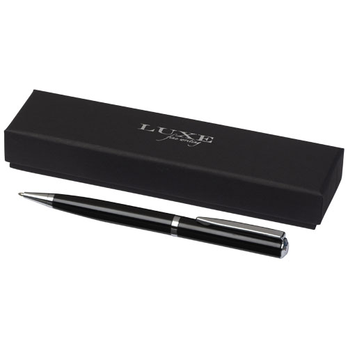 City Lacquered Ballpoint Pen - Silver, Black