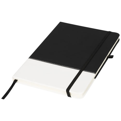 Two-Tone A5 Colour Block Notebook - Black