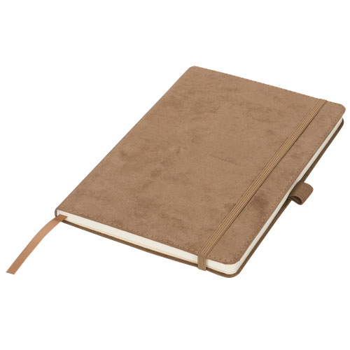 Carbony A5 Suede Notebook - Brown