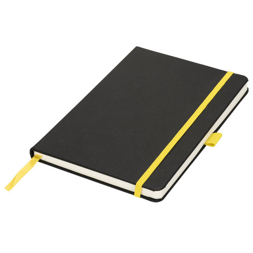 Lasercut A5 Notebook - Black, Yellow