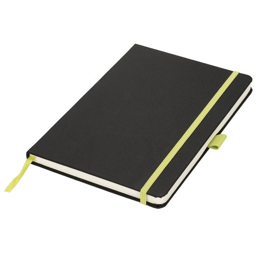 Lasercut A5 Notebook - Black, Lime