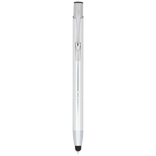 Moneta Anodized Aluminium Click Stylus Ballpoint Pen - Titanium