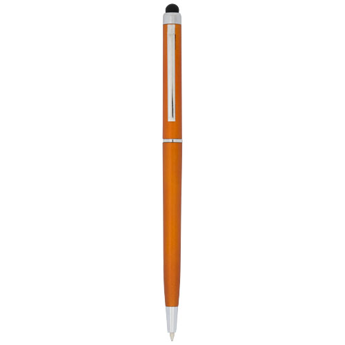 Valeria Abs Ballpoint Pen With Stylus - Orange