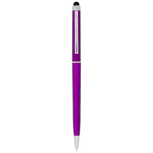 Valeria Abs Ballpoint Pen With Stylus - Pink