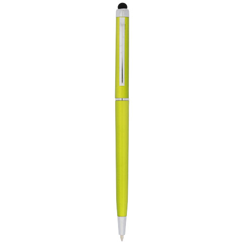Valeria Abs Ballpoint Pen With Stylus - Lime Green