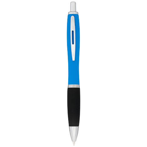 Nash Rubberized Ballpoint Pen - Process Blue
