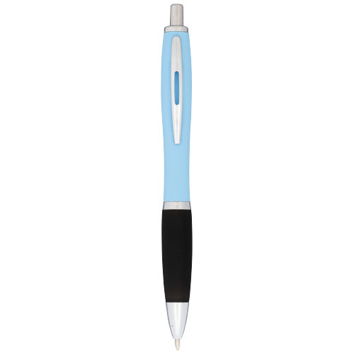 Nash Rubberized Ballpoint Pen - Aqua Blue