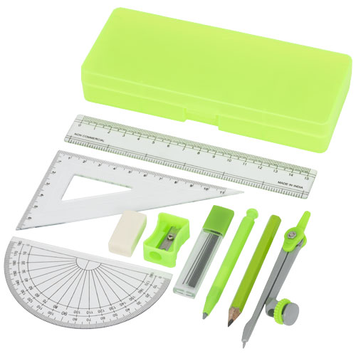 Julia 9-Piece School Geometry Set - Green