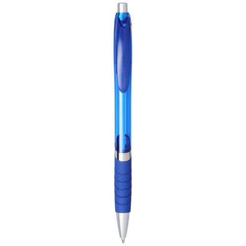 Turbo Ballpoint Pen With Rubber Grip - Blue