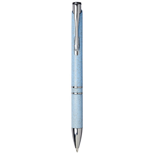 Moneta Abs With Wheat Straw Click Ballpoint Pen - Blue