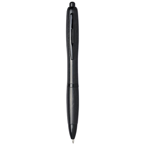 Nash Wheat Straw Black Tip Ballpoint Pen - Black