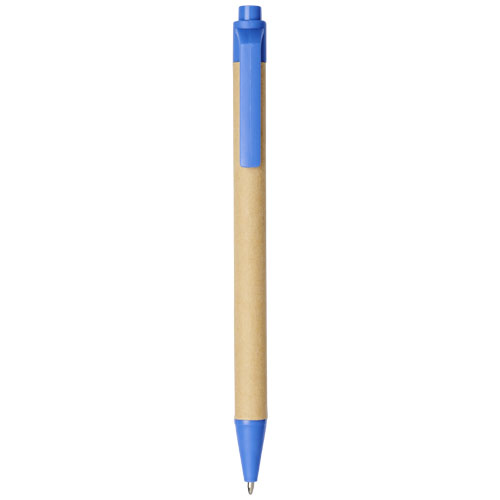 Berk Recycled Carton And Corn Plastic Ballpoint Pen - Blue