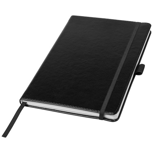 Coda A5 Leather Look Hard Cover Notebook - Black