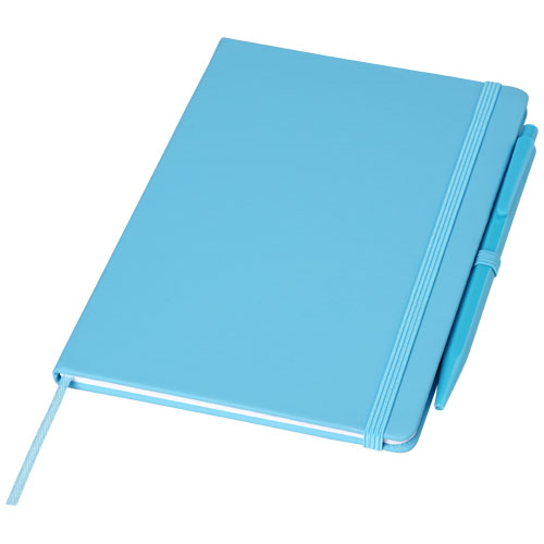 Prime Medium Size Notebook With Pen - Aqua Blue