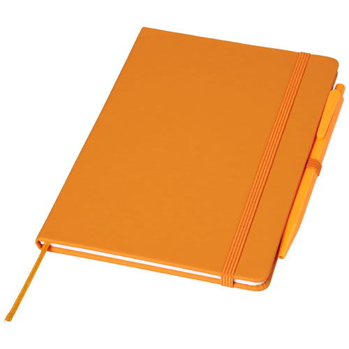 Prime Medium Size Notebook With Pen - Orange