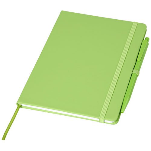 Prime Medium Size Notebook With Pen - Lime Green