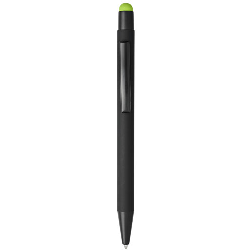 Dax Rubber Stylus Ballpoint Pen - Black, Lime