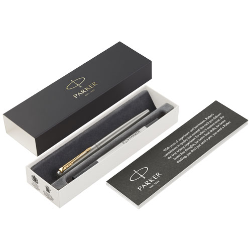 Parker Jotter Stainless Steel Rollerbal Pen - Stainless Steel, Gold