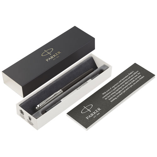 Parker Jotter Stainless Steel Rollerbal Pen - Stainless Steel, Black